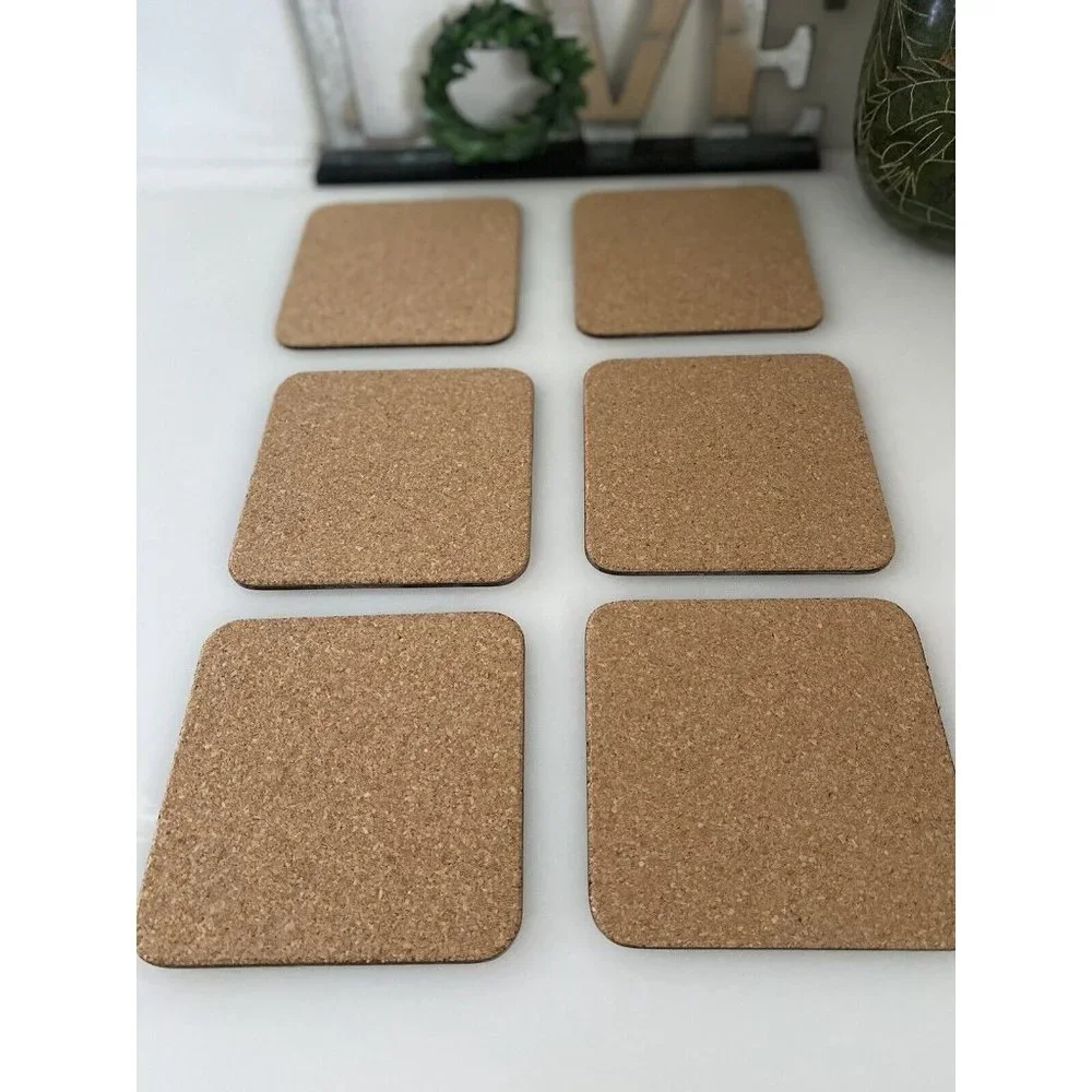 Vintage Royal Worcester Evesham Cork Backed Coasters Set Of 6 In Box 4.25